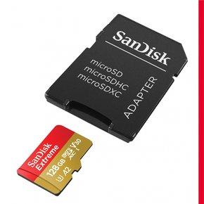 SanDisk (샌디스크) 128GB Extreme microSDXC A2 SDSQXA1-128G-GN6MA { 해외 패키지품 ]