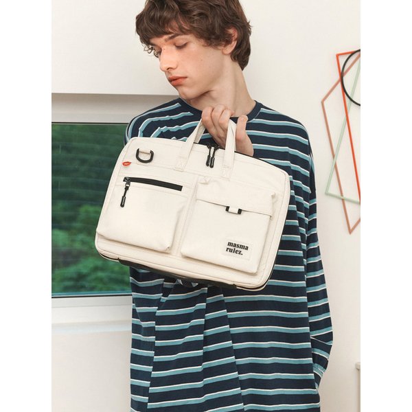 Briefit laptop case slim bag_Ash Cream