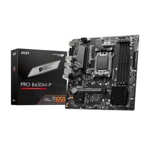 MSI PRO B650M-P AMD 라이젠 80007000 소켓 AM5 DDR5 마이크로-ATX MB6170 시리즈 프로세서 지원