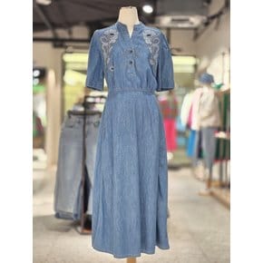 [파주점] 자수 데님 원피스 BAOP94431-IN