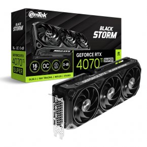 이엠텍 RTX 4070 Ti SUPER BLACK STORM OC D6X 16GB