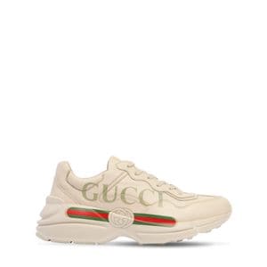 구찌 [해외배송] 24 F/W 구찌 라이톤 GUCCI 프린트 레더 스니커즈 B0060368181