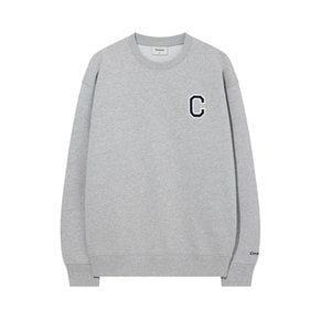 C 로고 맨투맨 멜란지 그레이 CO2501CR31MG