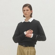 (택가:69,000원)에센셜 컷아웃 울 니트(T-6912)