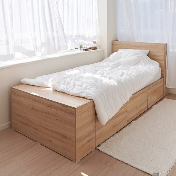 빅수납 LED 상하보드 침대 SS(매트리스 제외) TR5253 (수도권무배)