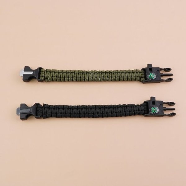 비상용품 야외용 생존팔찌 파라코드 캠핑 나침반 (WFHXIDF)