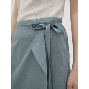 [리퍼브] WAIST TIE WRAP SKIRT