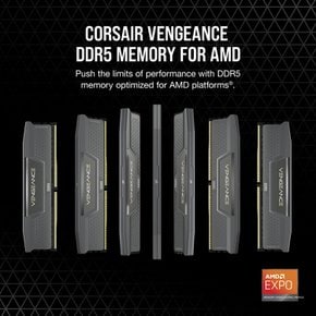 Corsair DDR5-5600MHz PC VENGEANCE 64GB (32GBx2) CMK64GX5M2B5600Z40 MM8194 데스크탑 용