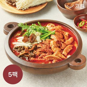 [고른] 더담은 곱창전골 1000g 5팩 (1팩, 2인분)