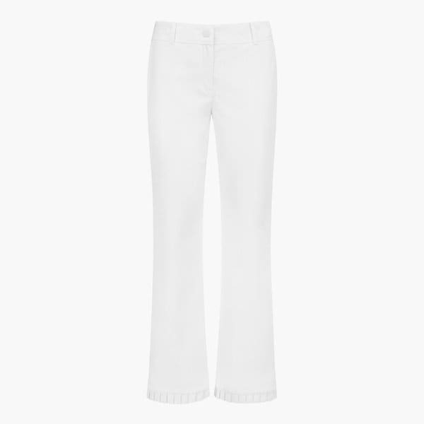 [여주점] 여성 밑단 플리츠 포인트 부츠컷 팬츠 GQ222LPT41  WHTE