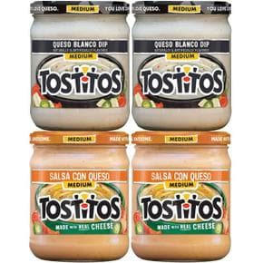 [해외직구] Tostitos 토스티토스 퀘소 딥 소스 2종 세트 425g 4입