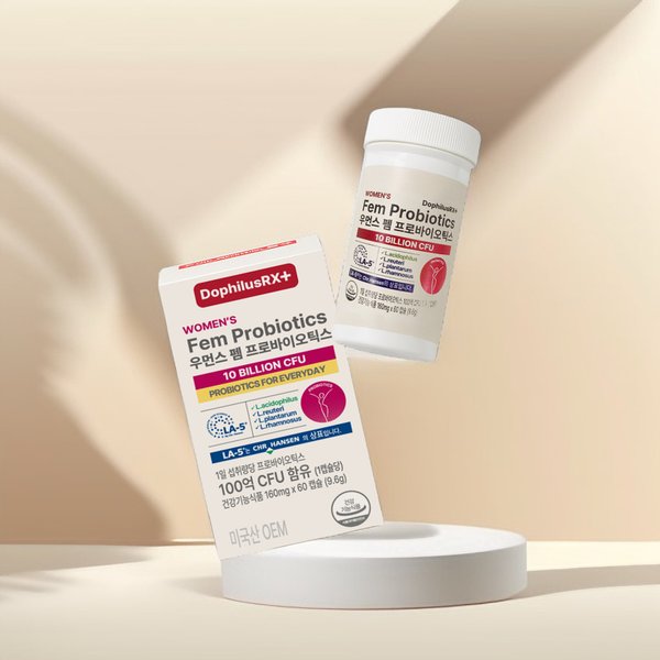 도피러스알엑스 100억 유산균 우먼스 펨 프로바이오틱스 크리스찬한센 여성 60캡슐, 3개