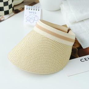 여성 무지 라탄 밀짚모자 여름 캠핑 썬캡 HAT60 (10131364A)