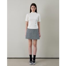 HERRINGBONE CLASSIC WOOL SKIRT GRAY 헤링본 클래식 울 스커트 그레이