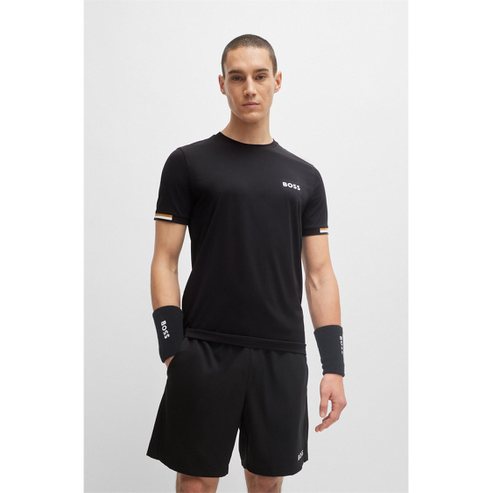 BOSS [30프로 할인][SU24][Green] Matteo Berrettini 반팔 티셔츠 블랙(50506348001)