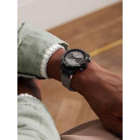 [해외배송] MEISTER PILOT CHRONOSCOPE 데저트 스테인레스 스틸 & 레더 시계 REF 27 B0080859663