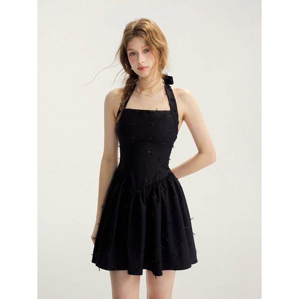 스타베일 홀터넥 미니원피스