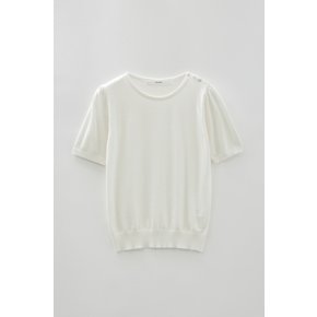 Puff Button Knit (Ivory - 2colors)