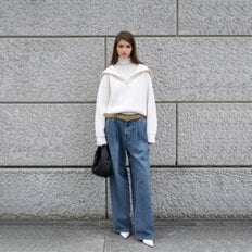 / RELL TWO TUCK DENIM PANTS