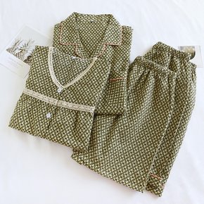 / 라플렌 순면 지지미 여름 잠옷 시어써커 커플 잠옷