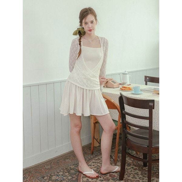 DD_Knit flare mini dress_IVORY