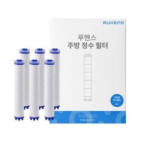 싱크대 리필 필터 바디용 6개입 WCS-300 RB -