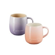 르크루제 U머그 380ml 2P세트-블루벨퍼플&페슈