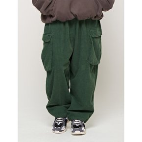 CB CORDUROY BANDING CARGO PANTS (GREEN)