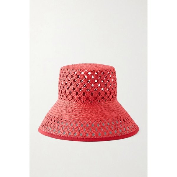 라피아 버킷 햇 레드 46376663163002881