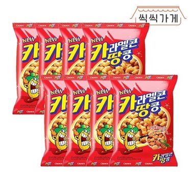 씩씩가게 카라멜콘땅콩 72g x 8ea