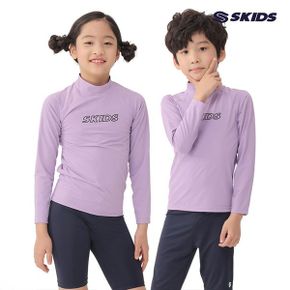 스키즈 남 여아동공용 래쉬가드 상의 퍼플 수영복 키즈 주니어 SG5GS6003RPU_P425142515
