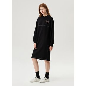 [정상가 129,000원][70% OFF] 여성 더블텐션 루즈핏 원피스 BLK / QP322OOP71