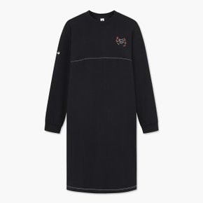 [정상가 129,000원][70% OFF] 여성 더블텐션 루즈핏 원피스 BLK / QP322OOP71