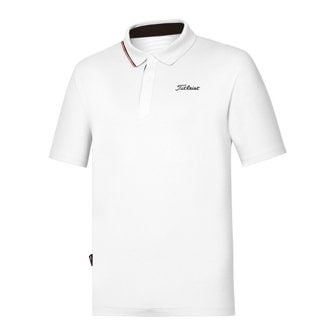 타이틀리스트 골프반팔티 CQK TKTMS1210-01 KNIT PERFORMANCE SHIRT WHITE