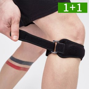 1+1 스포츠 무릎보호대 슬개골 밴드 러닝 등산 보호대