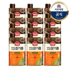 [사조해표] 고소한 참기름500ml X12개