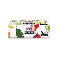 킹스봉 일회용 비닐 봉투 위생백 100매입 17x25(소)