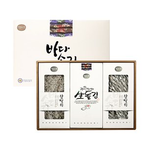 바다소리 보람1호 선물세트 (세멸+생돌김+중멸) / (쇼핑백동봉)