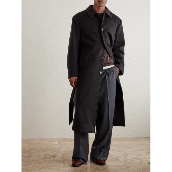 아모멘토 벨티드 울 블렌드 코트 46376663162899473