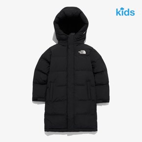 키즈 익스플로링 하이브리드 다운 코트 NJ1DQ63S BLACK