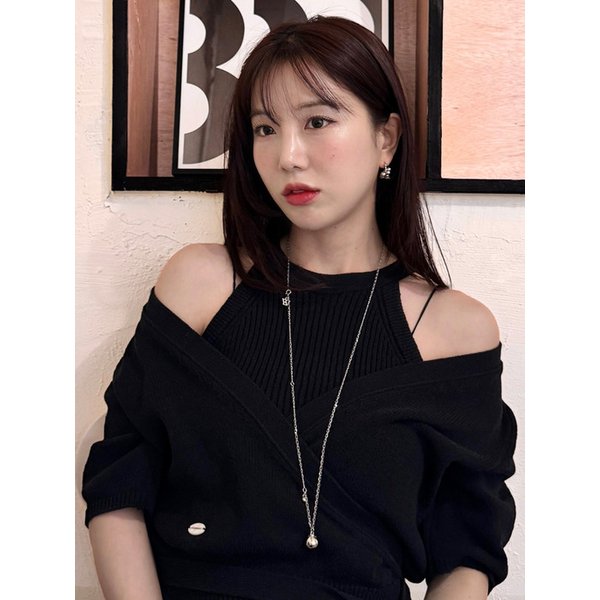 [유진PICK]Minimal Ball Long Chain Necklace_VH2534NE001M
