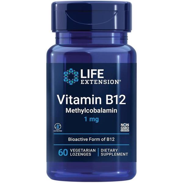 라이프익스텐션 비타민 12 1mg B 60 베지테리안 로젠지