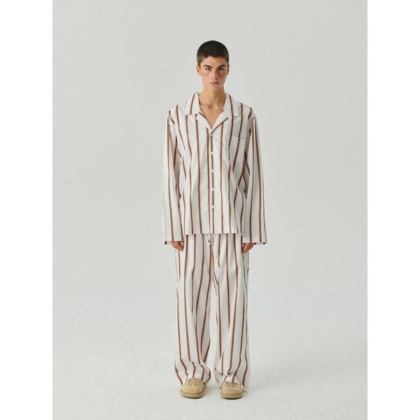 Pink Brown wide pajama set