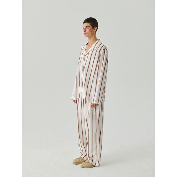 Pink Brown wide pajama set