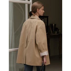 Mac half trench coat(Deep beige)