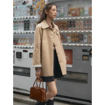 틸아이다이 Mac half trench coat(Deep beige)