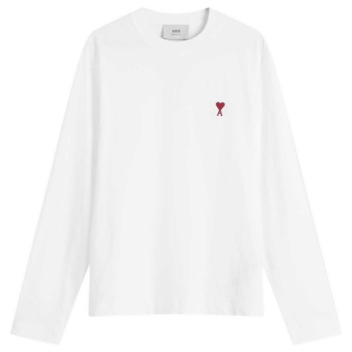 확대된 대표 AMI Paris Small Red ADC Classic Long Sleeve T-Shi