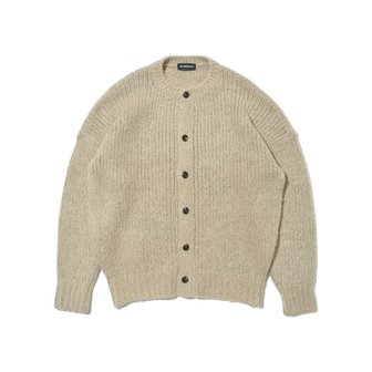 아더피츠 수플레 세미오버 니트 가디건 (베이지)
