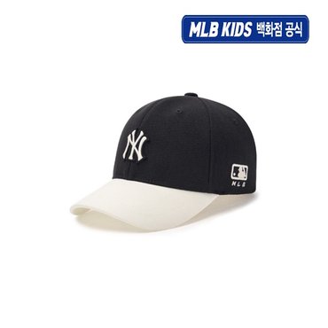 MLB키즈 (백화점공식)25N 바시티 배색 볼캡뉴욕양키스 7ACP8805N-50BKS
