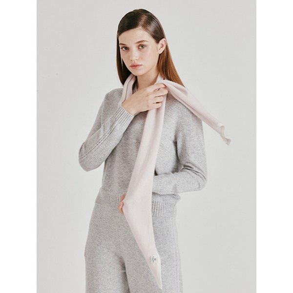 100% 캐시미어[Murray Allan]Double line petit scarf_ Blossom (LS) M53APE064LS